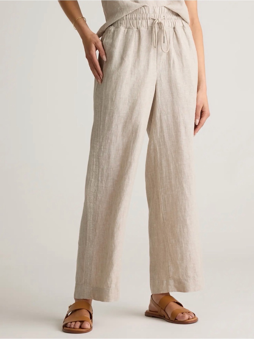 Quince 100% European Linen Wide Leg Pants